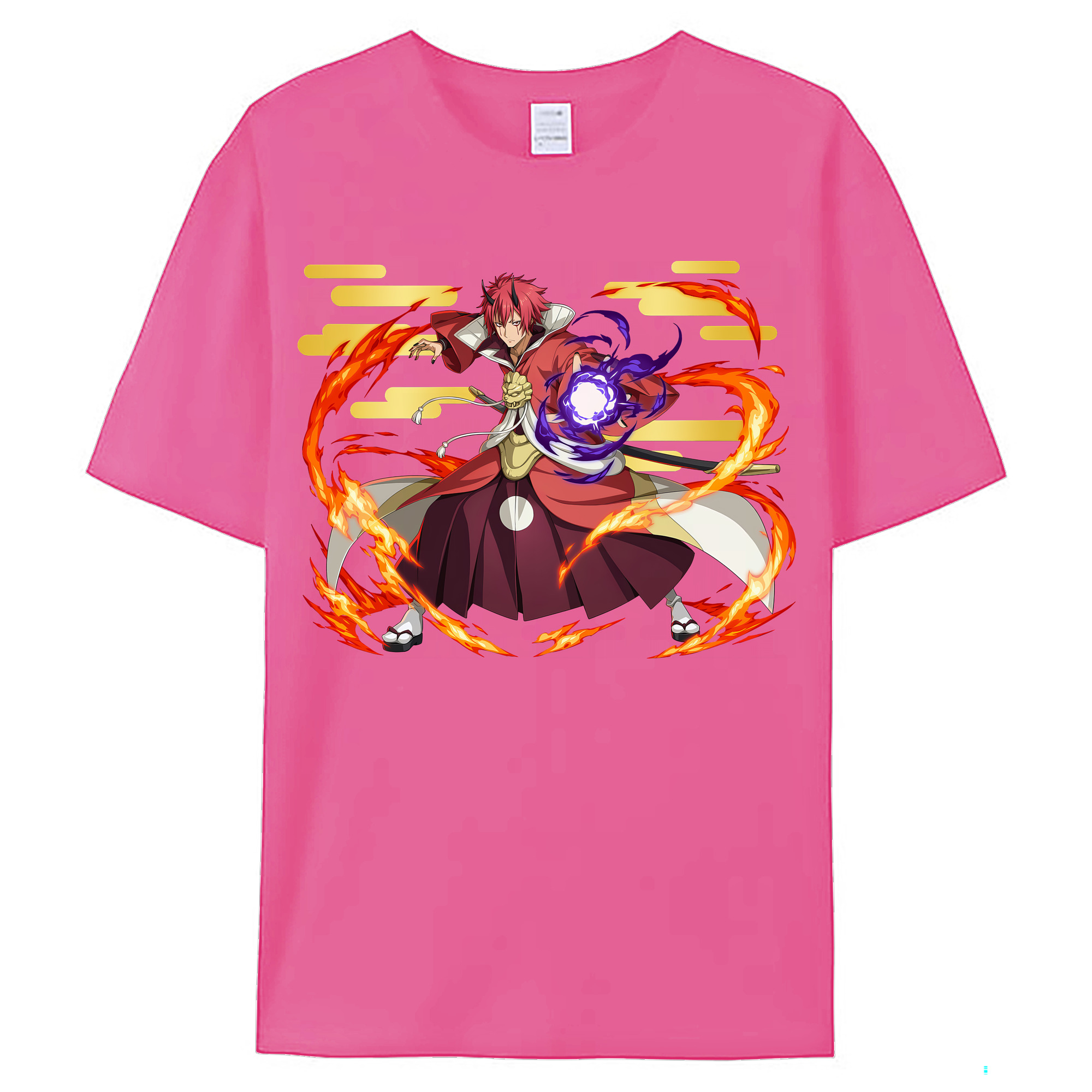 （画像用） 転スラ Regarding Reincarnated to Slime レディースカジュアルプリントTシャツ（綿100％）